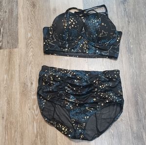 Women's high waisted swim suit